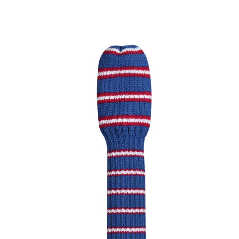 Scott Edward Knit Hybrid Golf Club Covers Fits Hybrids/Ut Classical Fine Stripes With Long Neck Funny And Fresh Colors (Blue Red