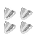4PCS Stainless Steel Clam Shell Boat Vent Hose Cable Clam-shell Cover Yacht Ship Accessory Hardware(45x40mm X 4pcs)