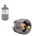 Campingmoon Small Propane To Butane Adapter, Input: 16Oz/1Lb Small Propane Canister, Output: En417 Lindal Valve Z22