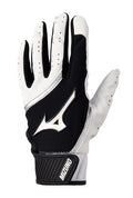 Mizuno Mvp Youth Tee Ball Batting Glove, White-Black, T-Ball