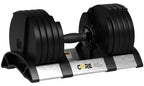 Core Fitness Adjustable Dumbbell Weight Set By Affordable Dumbbells - Space Saver - Dumbbells For Your Home