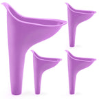 Hakday Urinal For Women, 4Pcs Female Urinal Pee Funnel Portable Urination Device For Camping Travel Hiking Gear Cool Gifts For W
