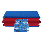Kindermat 1.5'' Thick + Pbs Kids Kinderbundle - Washable Cover, Special Edition - Space Explorer - Regular, Sheet Is 47'' X 22''