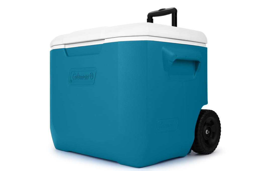 Coleman Chiller 60Qt Wheeled Cooler, Insulated Portable Cooler With Ice Retention, Made In Usa