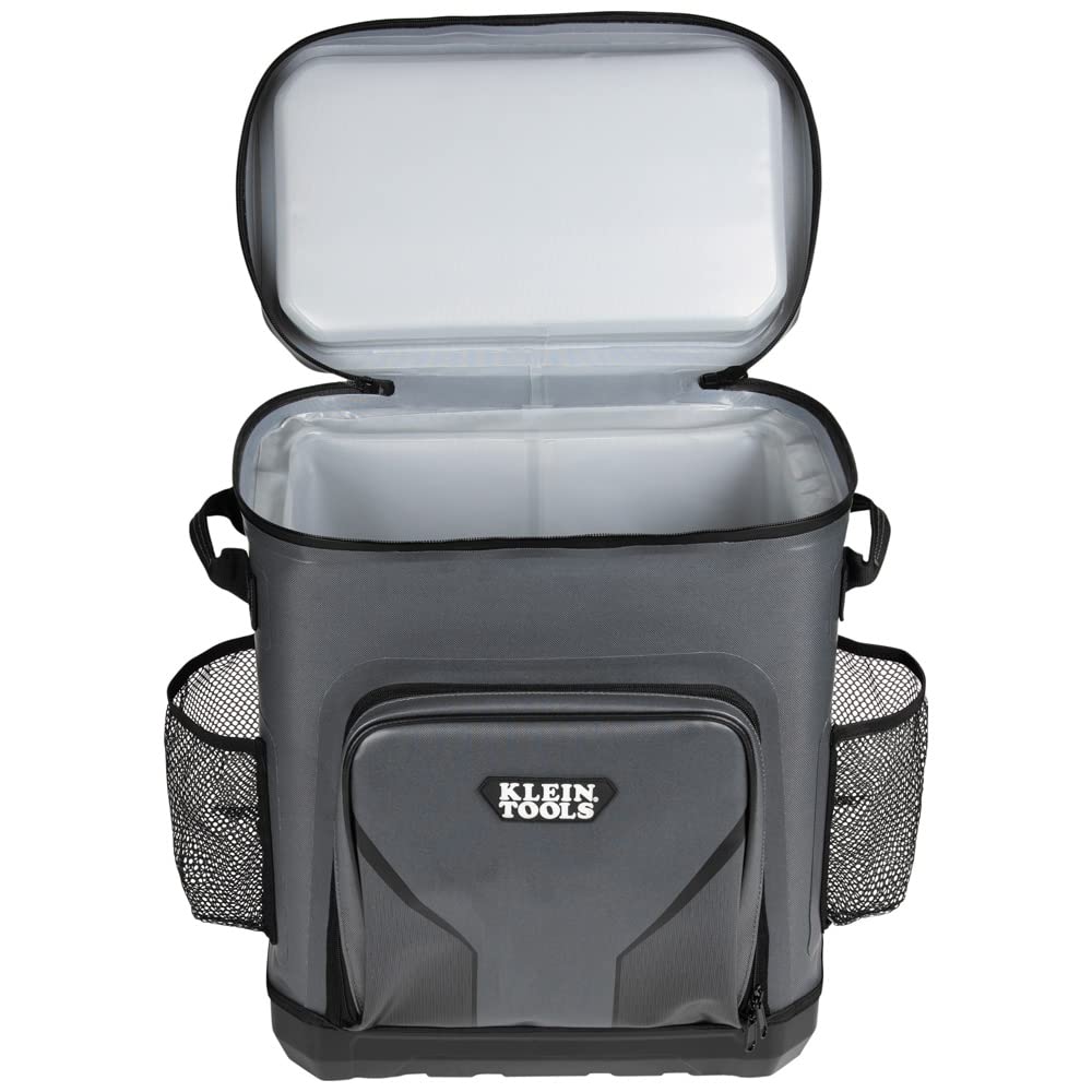 Klein Tools 62810Bpclr Cooler Backpack, 30 Cans Insulated Backpack Cooler, Rugged Bottom, Ideal For Jobsite, Hunting, Camping Or