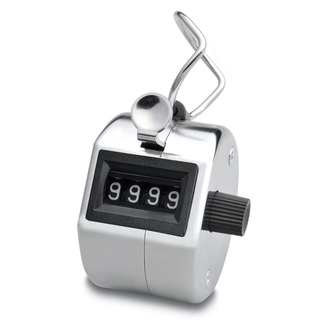 Oblivion 4Digit Hand Tally Counter | Clicker Pitch Counter | Digital Clicker Counting, Manual Digital Counting |Clicker Counter