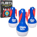 Giggle N Go Outdoor Games For Kids, Adults & Family - The Original Flarts Floor And Yard Darts Game With Inflatable Pins, Lawn P