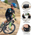 Rundong Kids/Youth Knee Pad Elbow Wrist Pads Guards Protective Gear Set, For Roller Skates,Cycling Bike,Skateboard,Inline Skatin