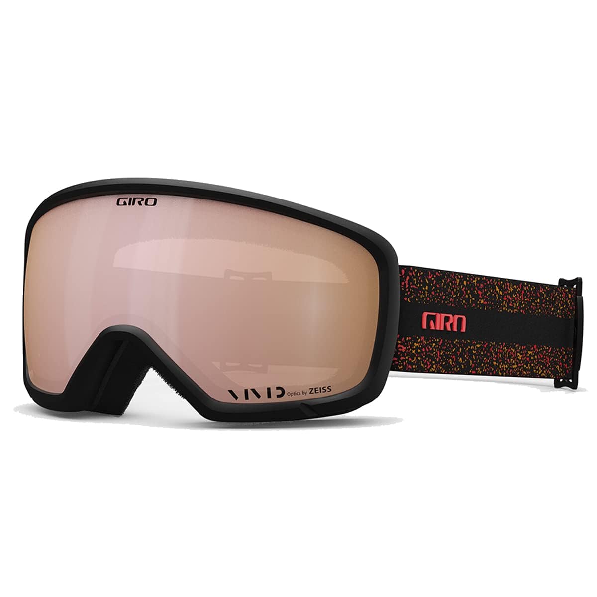 Giro Millie Ski Goggles - Snowboard Goggles for Women & Youth - Tiger Lily/Monarch Orange Expedition Strap with Vivid Rose Gold 