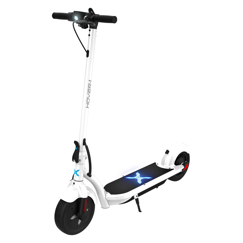 Hover-1 Alpha Foldable Electric Scooter with 450W Brushless Motor, 18 mph Max Speed, 10    Air-Filled Tires and 12 Mile Range