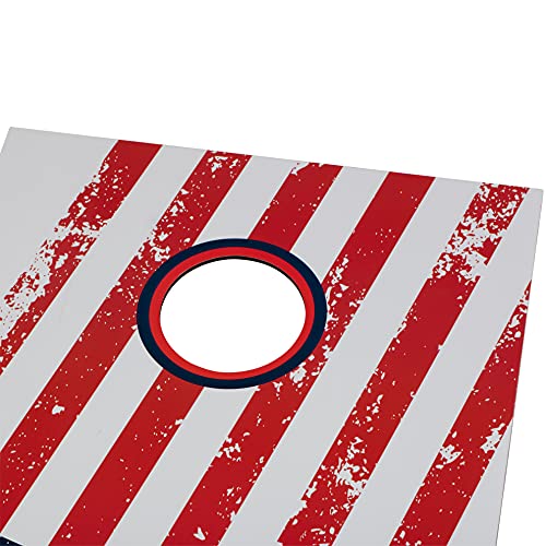 Triumph Sports Triumph Patriotic Classic 2X3 Cornhole Set - Includes 2 Patriotic Boards, 8 All-Weather Cornhole Bags