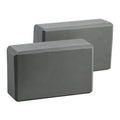 HEAVENGLOW 2X Yoga Blocks Anti Slip Yoga Prop Accessories for Indoor Sports Gym Fitness Gray | Yoga Props | Yoga & Pilates | Fit