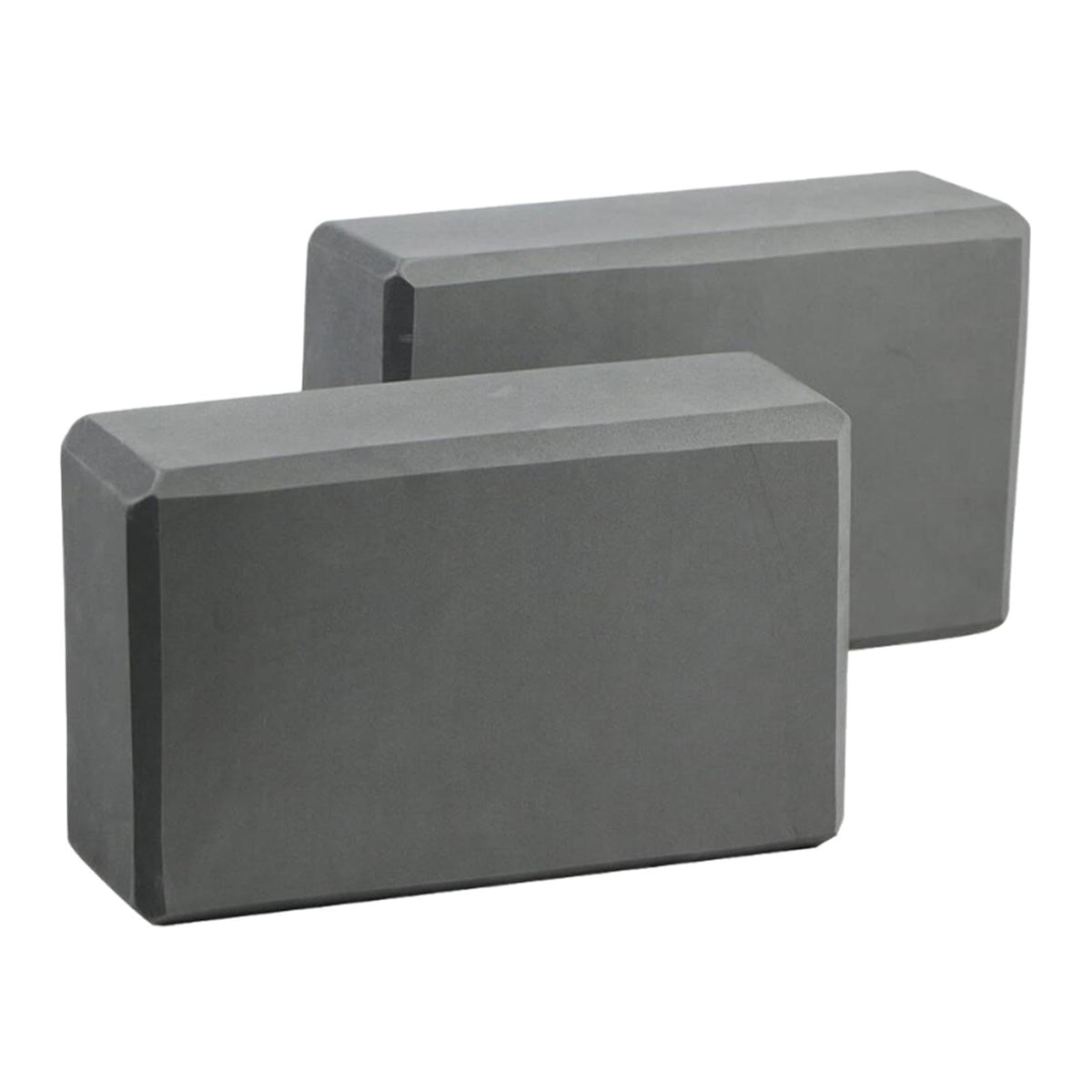 HEAVENGLOW 2X Yoga Blocks Anti Slip Yoga Prop Accessories for Indoor Sports Gym Fitness Gray | Yoga Props | Yoga & Pilates | Fit