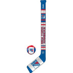 Franklin Sports Nhl New York Rangers Mini Soft Hockey Stick Set - Nhl Team Soft Foam Mini Hockey Stick And Ball Set - Great Toy 