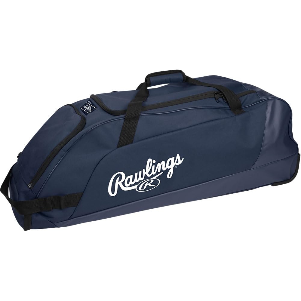 Rawlings | WORKHORSE Wheeled Equipment Bag | Baseball & Softball | Navy