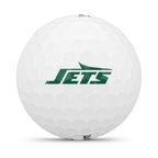 Wilson 2025 Duo Soft Nfl Golf Ball - 12 Balls, White, New York Jets