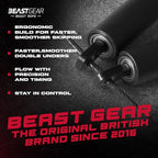 Beast Gear Speed Jump Rope - Workout Jump Ropes For Fitness, Cardio Exercise, Hiit, Mma, Muay Thai, And Boxing - Lightweight, Ad