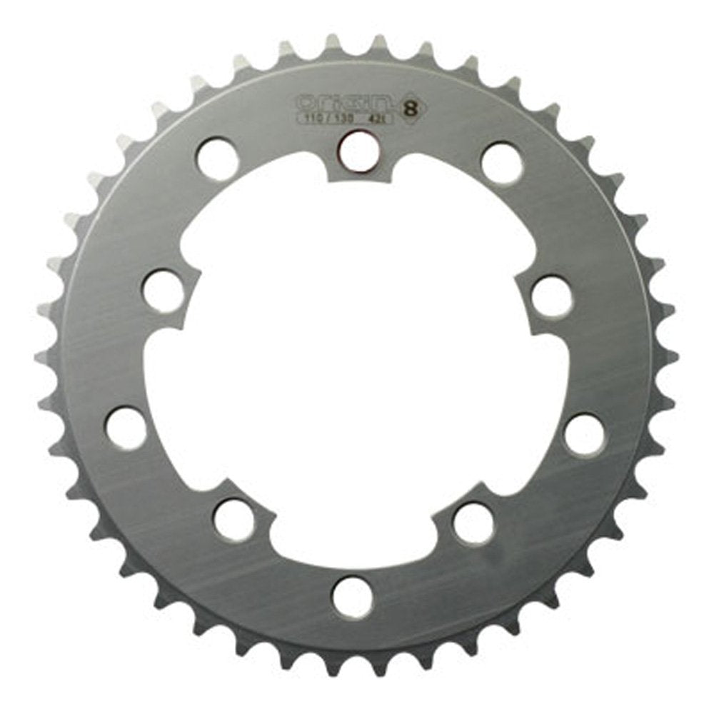 Origin8 Bmx/Singlespeed/Fixie Chainring, 44T, 110/130 Bcd, 1/8, Silver