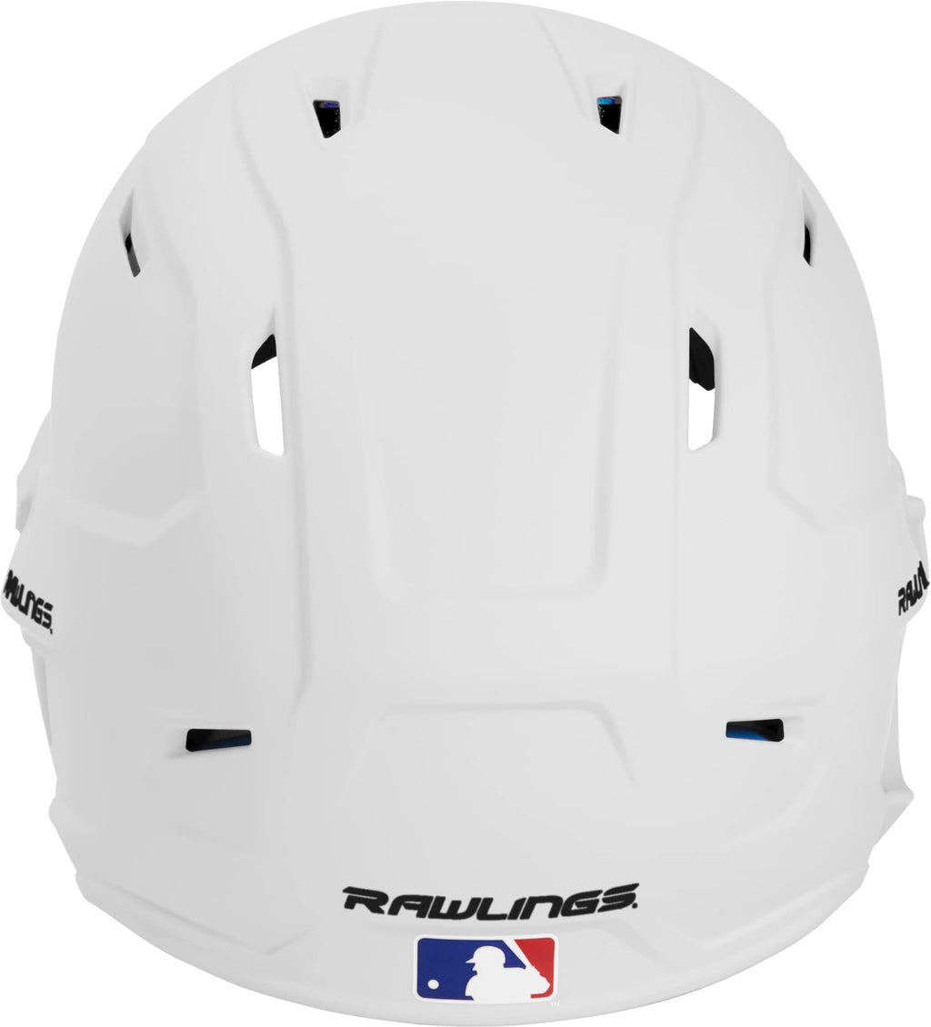 Rawlings Mach 1-Tone Right Batting Helmet W/ Adjustable Face Guard Left Handed Adjustable, Jr, White