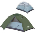 MC TOMOUNT Backpacking Tent 2 Person Waterproof Lightweight Double Layer Free-Standing Aluminum Pole for Outdoor Camping Hiking 