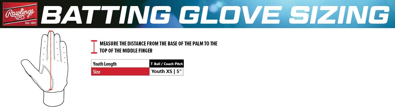 Rawlings Remix T-Ball/Coach Pitch Batting Gloves | Boys & Girls Size Youth Xs | Neon Green