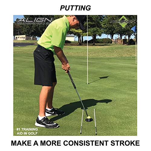 Mvp Sport Golf Alignment Rods (Morodz) Training Aid 2-Pack (Yellow