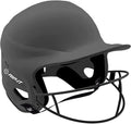 RIP-IT | Vision Pro Softball Batting Helmet with Face Mask | Matte Black | M/L | Lightweight Womens Sport Equipment