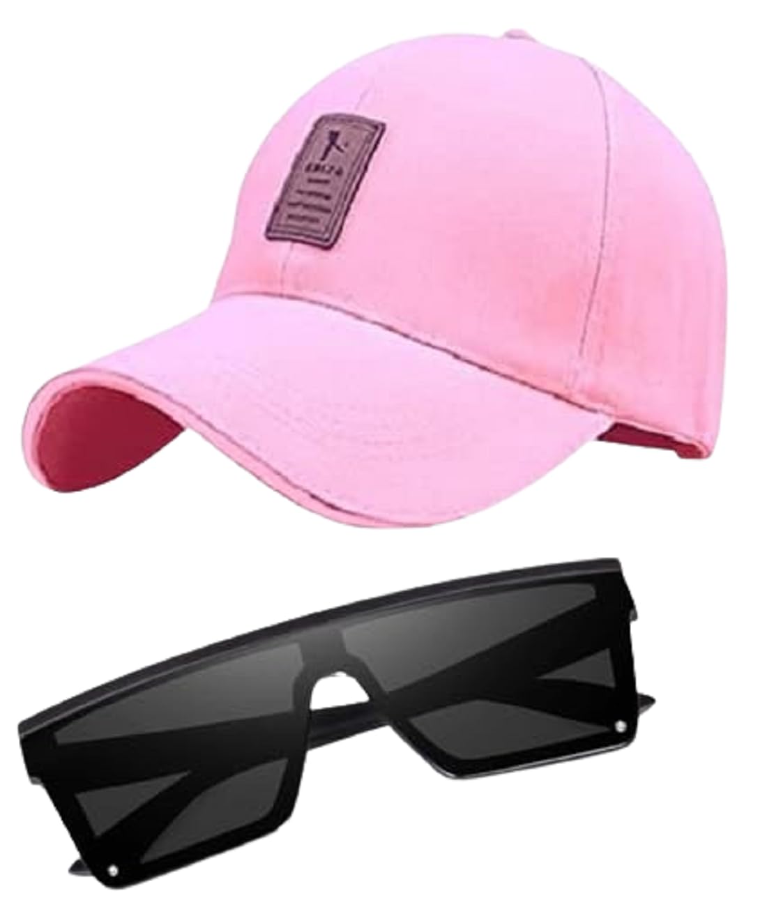 Fy Lane Adjustable Baseball Sport Cap,& [Tr450B] Sunglass Combo For Men Women & Boys. And Girls Size Free (Pink)
