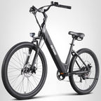 Gotrax 26 Electric Bike, Max Range 30Miles(Pedal-assist1) & 15.5/20Mph Power by 250/350W, 3 Riding Modes & Adjustable Seat, 7-Sp