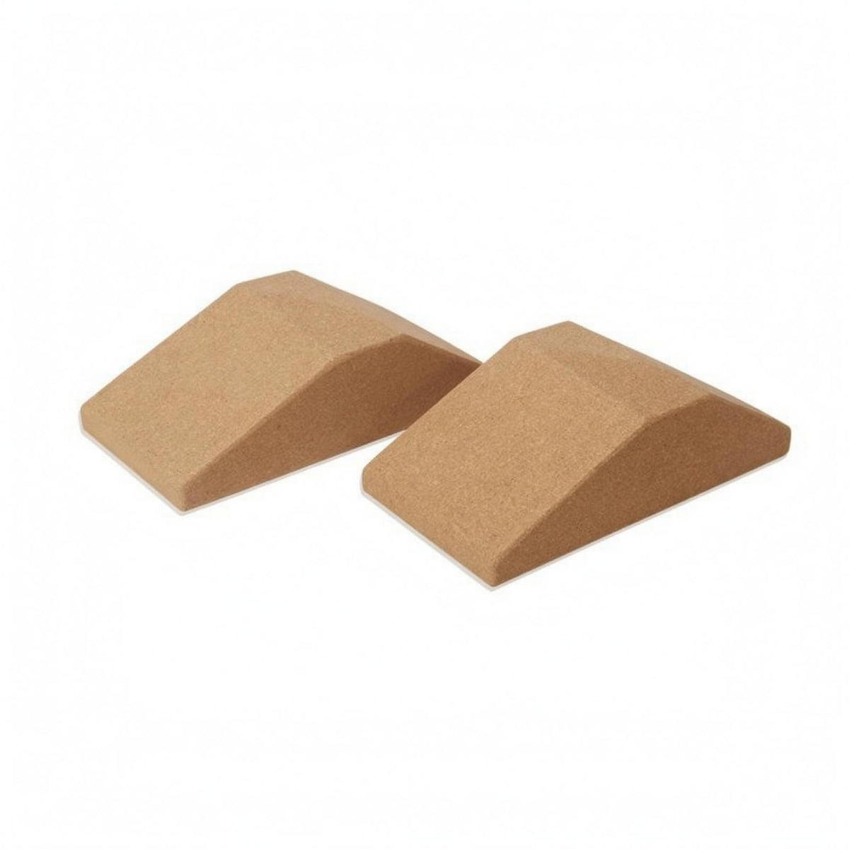 HEAVENGLOW Sloped Cork Squat Block Angular Cork Block Block Natural Finish Squat Support Block Storage Bag, Standard Style