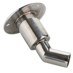 Vturboway Stainless Steel 316 Thru Hull Exhaust Skin, Fitting 24Mm Tube Pipe Socket Hardware, For Diesel Parking Heaters