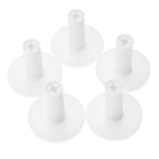 Muxsam Golf Rubber Tee Holder, 5-Pack 2'' Golf Mat Tees For Indoor Outdoor Practice Driving Range Mats (White)