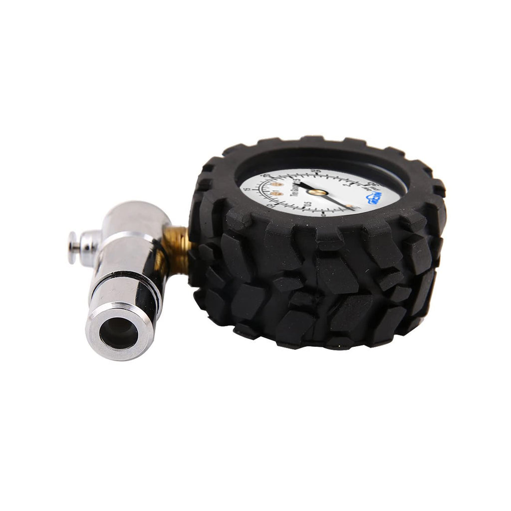 Godeson Presta Valve Gauge,Presta Valve Tire Pressure Gauge With Bicycle Air Pressure Relief Range To 0-30Psi /0-2Bar, Perfect F