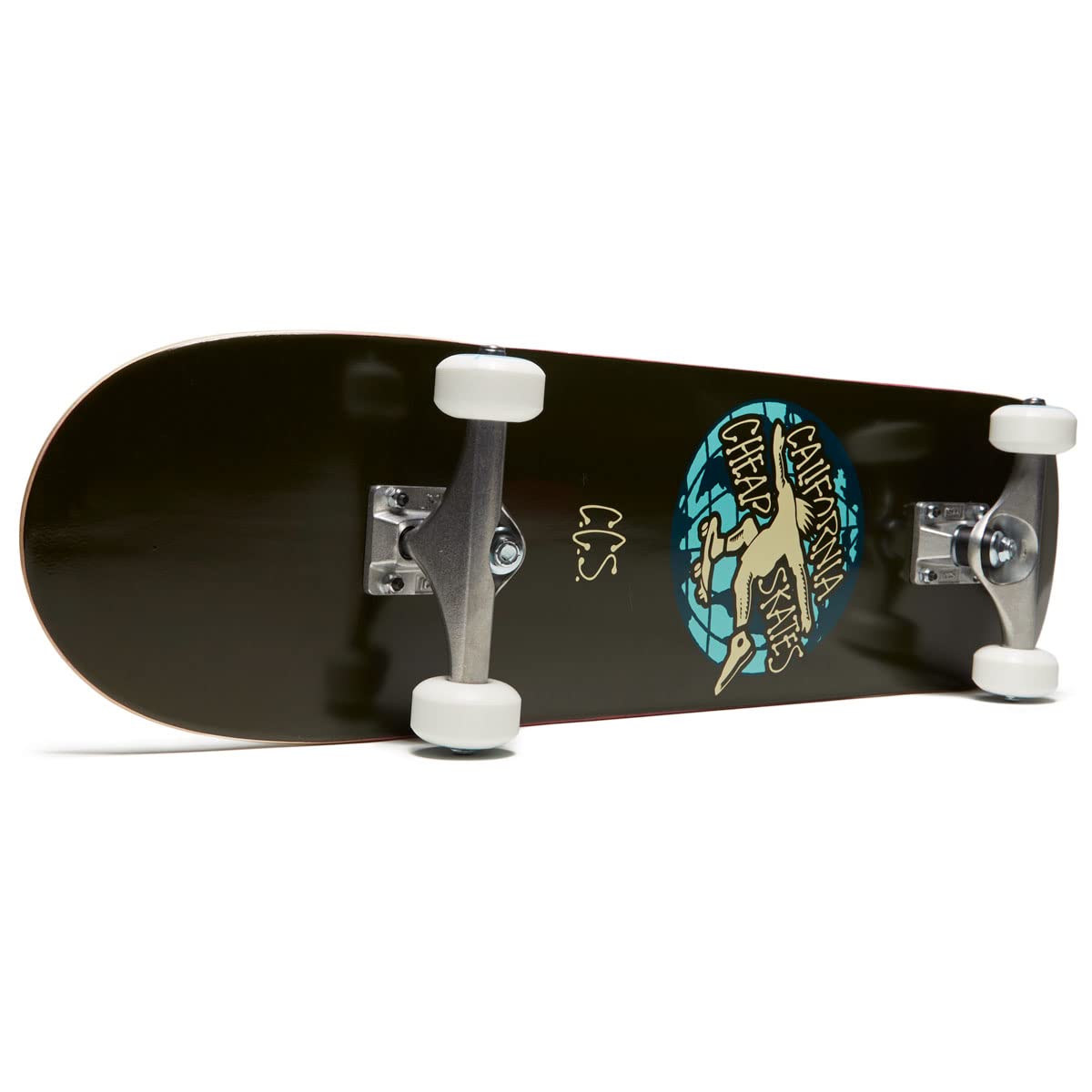 [Ccs] Globe Skateboard Complete Black 8.00'' - Maple Wood - Professional Grade - Fully Assembled With Skate Tool And Stickers -