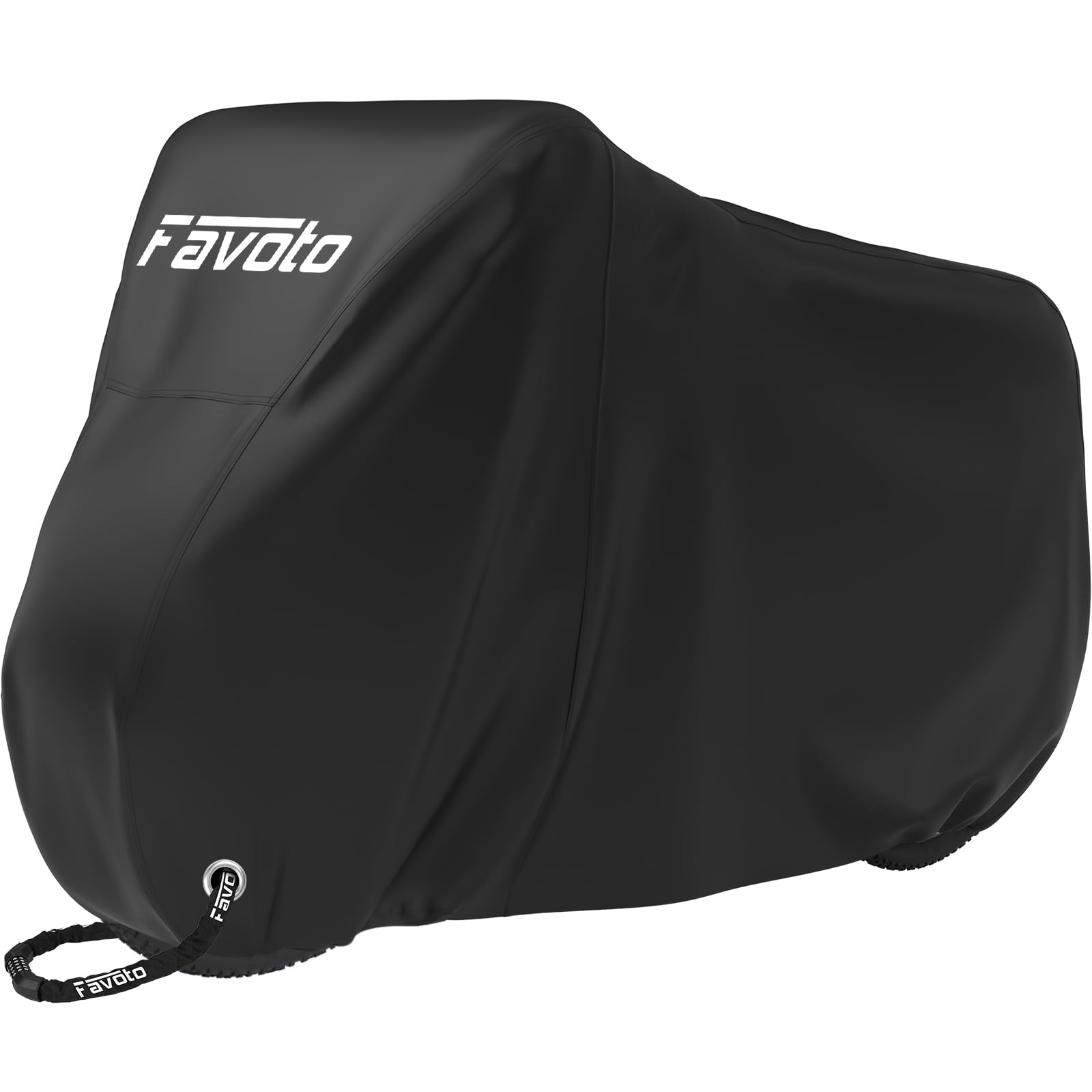 Favoto Bike Cover Outdoor Waterproof - Bicycle Covers For 1 Or 2 Bikes Outside Storage Rain Dust Sun Proof With Lock Hole Windpr