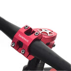 Tianeraus Bike Stem 45Mm Short Bicycle Stem Handlebar Riser Extender For Road Bike, Mountain Bike, Mtb, Bmx, Cycling (Red)