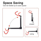 Phunaya Bike Hanger Wall Mount Bike Hook Horizontal Foldable Bicycle Holder Garage Bike Storage Bicycle Hoist Heavy Duty Screws