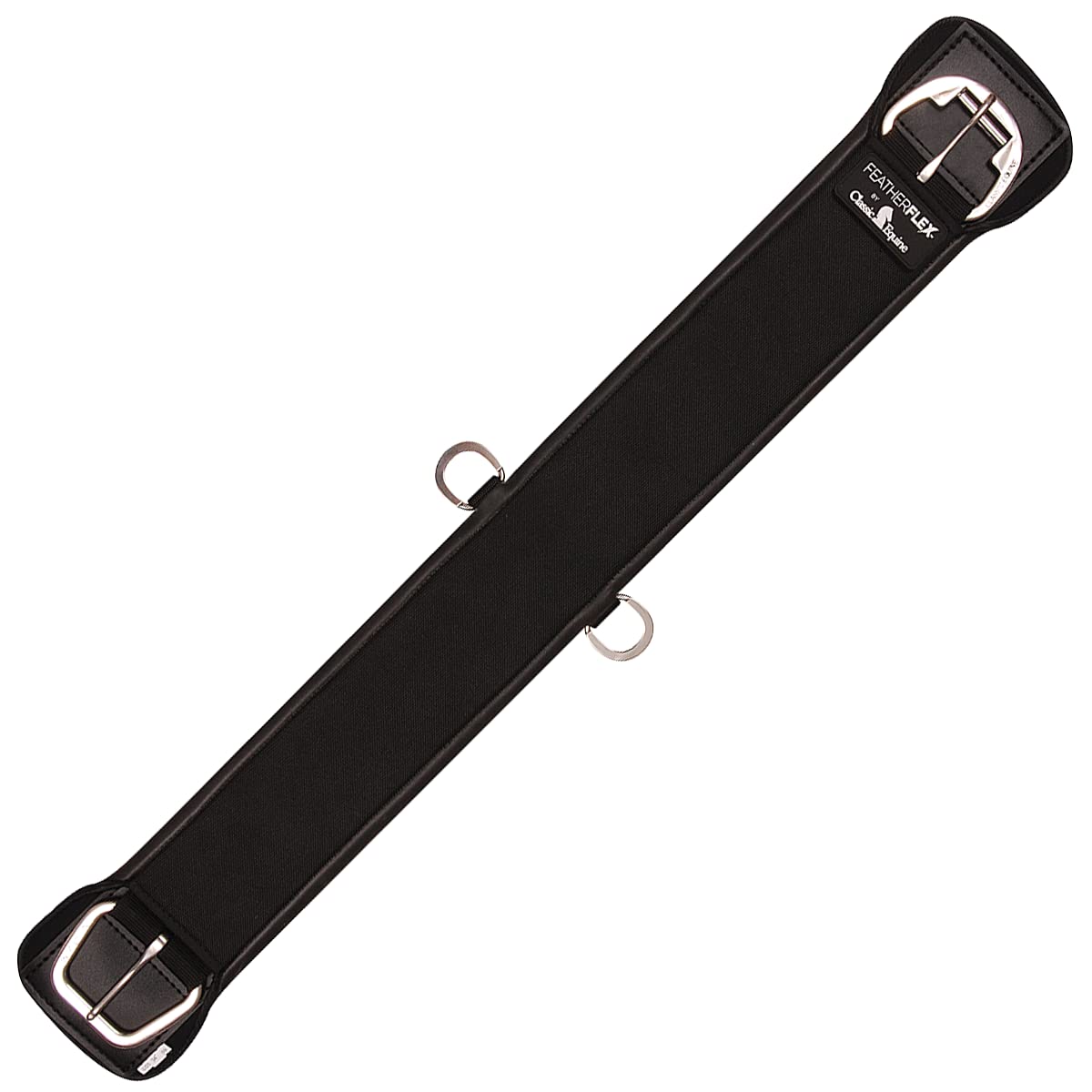 Classic Equine Feather Flex Straight Cinch, Color: Black, Size: 36 (FFSCBK36)