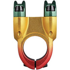 Spank Spoon 350 Stem,Rasta(Diameter 35Mm, Length: 35/43Mm, Rise: 0), Chamfered Bar Clamp, Ultra-Short Stack Height, Bicycle Stem