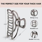Kitsch Large Claw Clip - Big Open Shape Metal Hair Clips For Women  Stylish Large Hair Claw Clips  Jaw Clips Big Claw Clips For