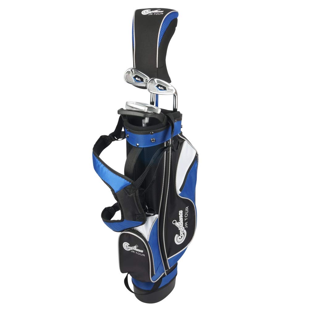 Confidence Golf Junior Golf Clubs Set For Kids Age 8-12 (4' 6'' To 5' 1'' Tall) - Lefty