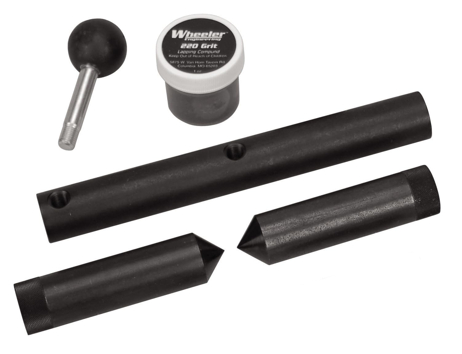 Wheeler Scope Ring Alignment and Lapping Kit, 30mm for Scope Mounting, Accuracy, Gunsmithing, Black
