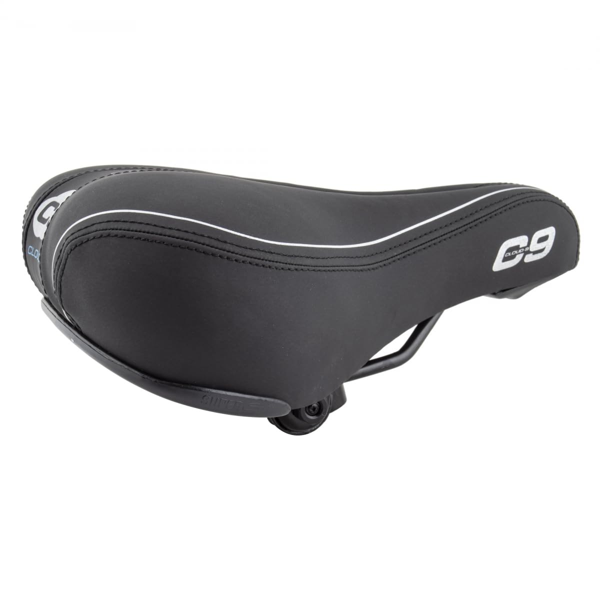 Sunlite Cloud-9 Bicycle Non-Suspension Comfort Saddle, Comfort Select, Tri-Color