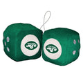 Fremont Die NFL New York Jets 3 Fuzzy Dice, 3, Team Colors