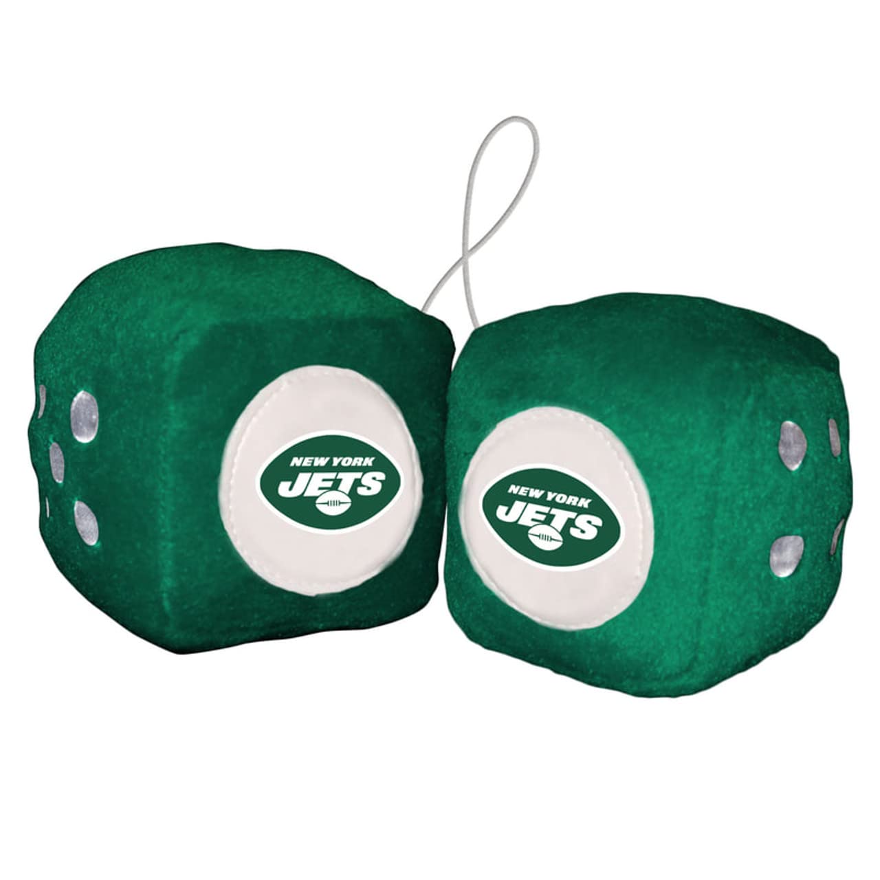 Fremont Die NFL New York Jets 3 Fuzzy Dice, 3, Team Colors