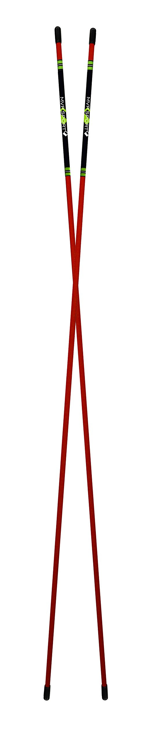 Mvp Sport Golf Alignment Rods (Morodz) Training Aid 2-Pack (Red)