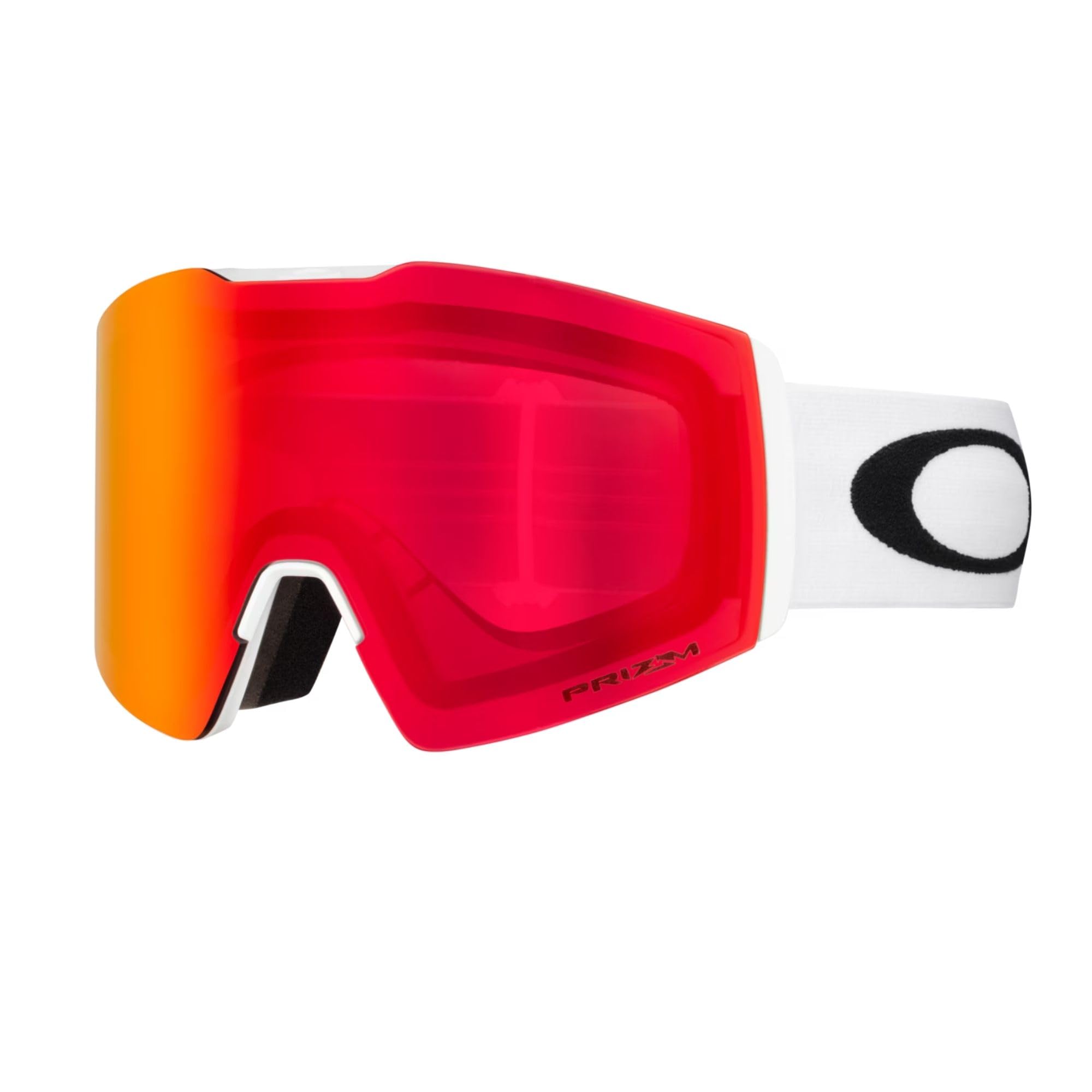 Oakley Fall Line M OO7103 Matte White/Prizm Snow Torch Iridium Ski Goggles For Men For Women + Bundle Accessory Leash Kit, Micro