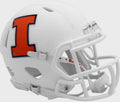 Illinois Fighting Illini White Revolution Speed Mini Football Helmet