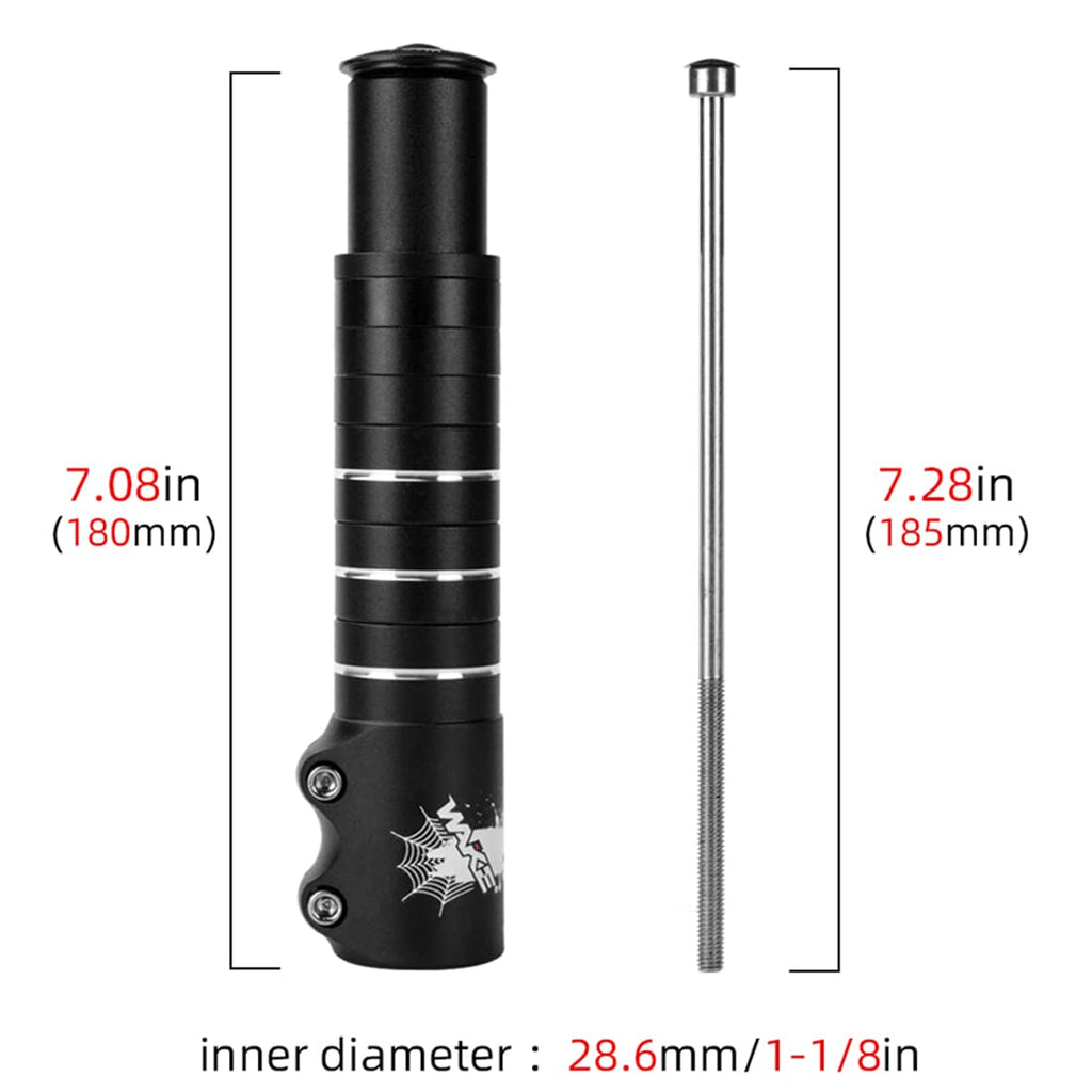 Wake Bike Stem Riser Bike Fork Stem Extender Bicycle Handlebar Raiser Head Up Adapter Suitable For Mountain Bike, Road Bike, Mtb