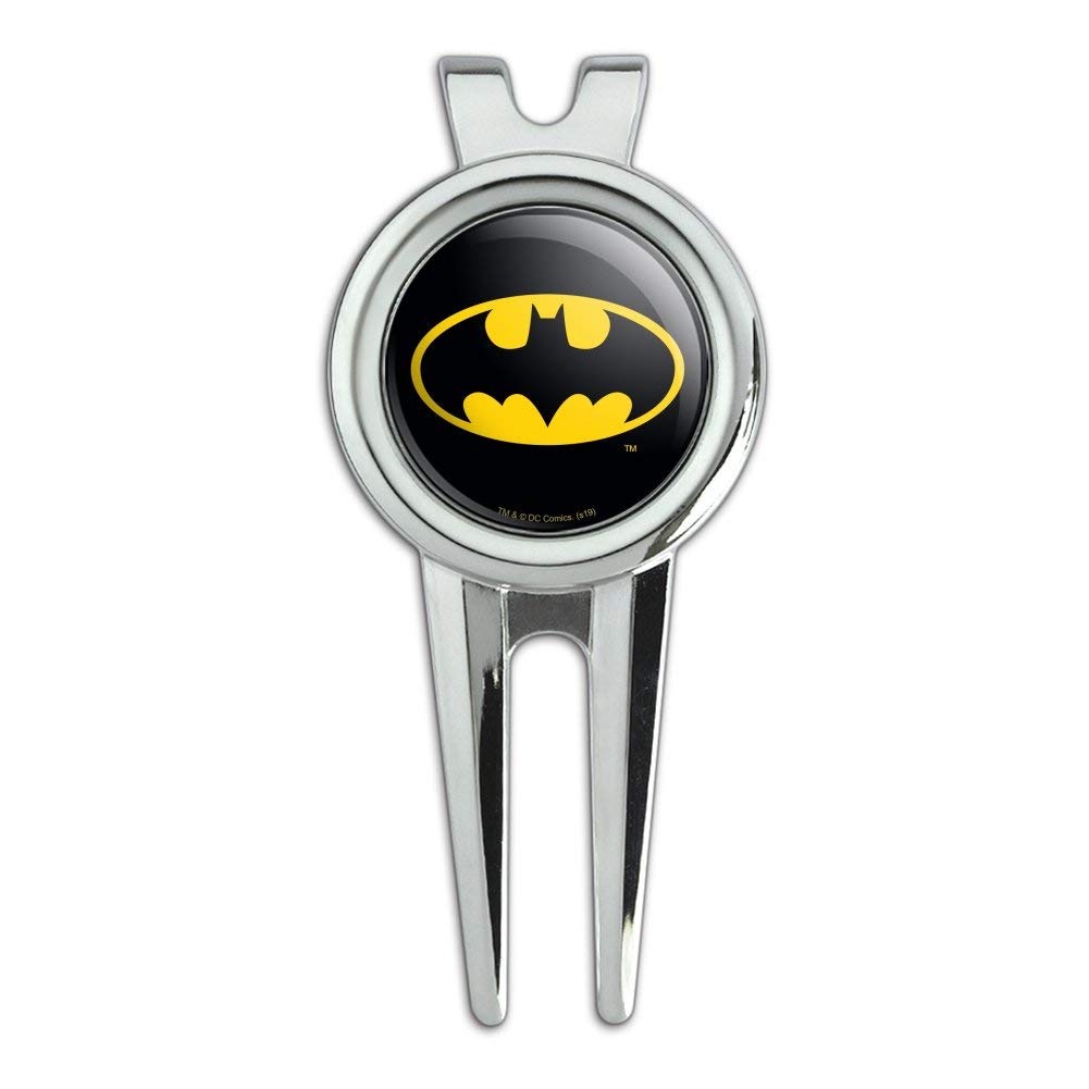 Graphics & More Batman Classic Bat Shield Logo Golf Divot Repair Tool And Ball Marker